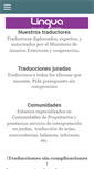 Mobile Screenshot of linguatraductores.com