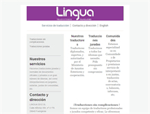 Tablet Screenshot of linguatraductores.com
